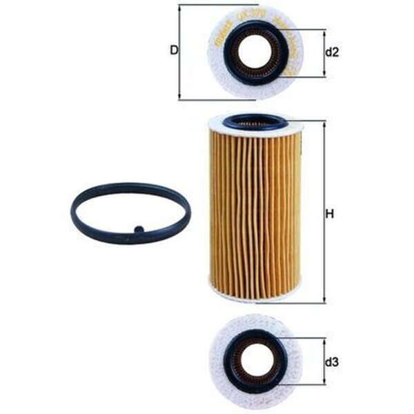 MAHLE OX 370D1 Ölfilter