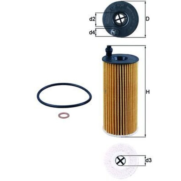 MAHLE OX 404D Ölfilter