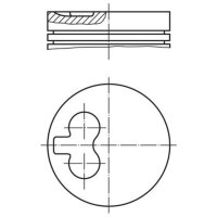 MAHLE 040 01 00 Kolben