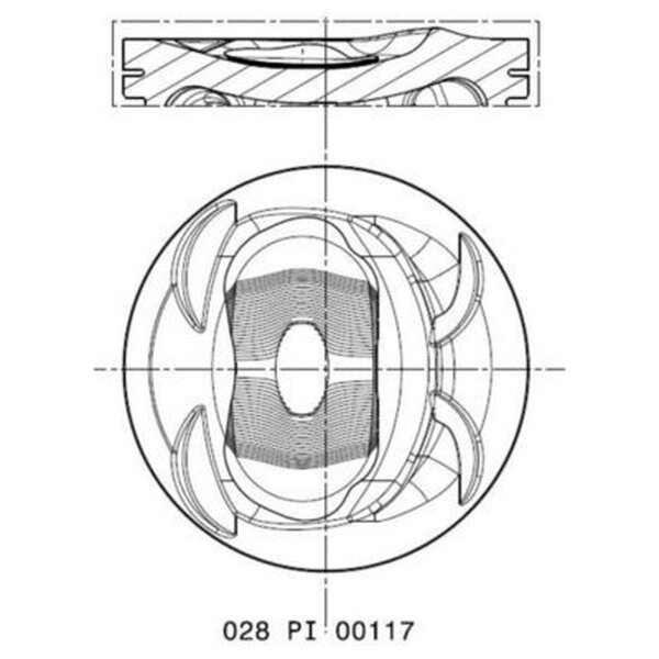 MAHLE 028 PI 00117 000 Kolben