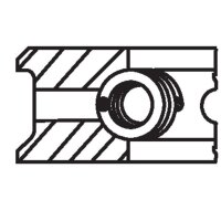 MAHLE 083 26 N0 Kolbenringsatz