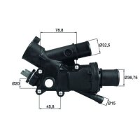 MAHLE TH 43 83 Thermostat, Kühlmittel