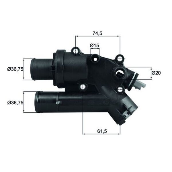 MAHLE TH 46 83 Thermostat, Kühlmittel