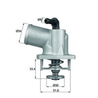 MAHLE TI 55 92D Thermostat, Kühlmittel