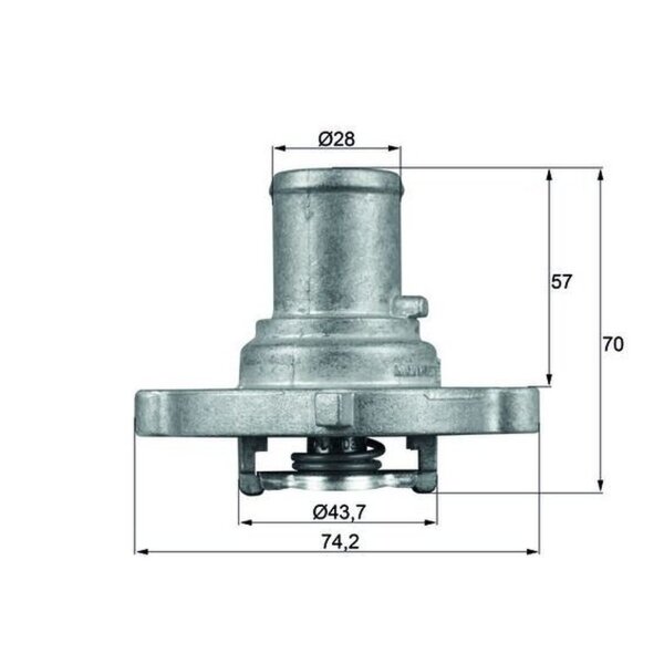 MAHLE TI 122 87D Thermostat, Kühlmittel