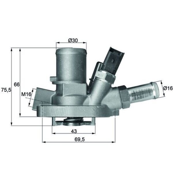 MAHLE TI 147 80 Thermostat, Kühlmittel