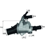 MAHLE TI 148 88 Thermostat, Kühlmittel