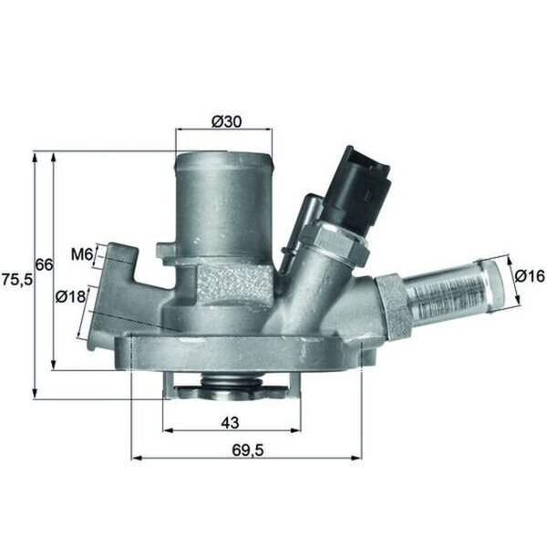 MAHLE TI 151 80 Thermostat, Kühlmittel