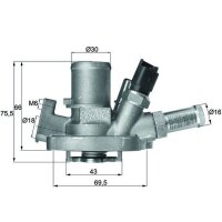MAHLE TI 151 80 Thermostat, Kühlmittel