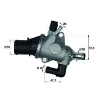 MAHLE TI 163 88 Thermostat, Kühlmittel