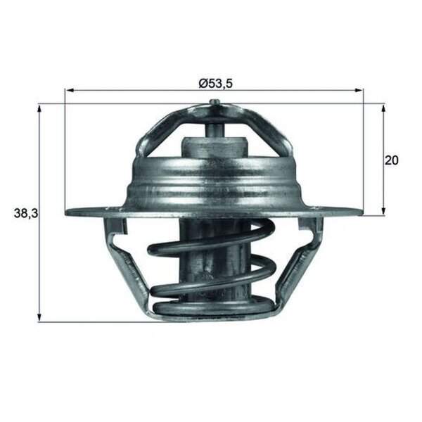MAHLE TX 88 88D Thermostat, Kühlmittel