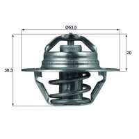 MAHLE TX 88 88D Thermostat, Kühlmittel