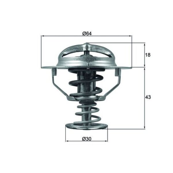 MAHLE TX 114 82D Thermostat, Kühlmittel