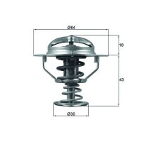 MAHLE TX 114 82D Thermostat, Kühlmittel