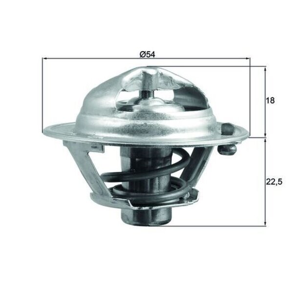 MAHLE TX 166 90D Thermostat, Kühlmittel