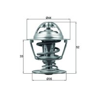 MAHLE TX 173 88D Thermostat, Kühlmittel