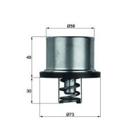 MAHLE THD 1 79 Thermostat, Kühlmittel