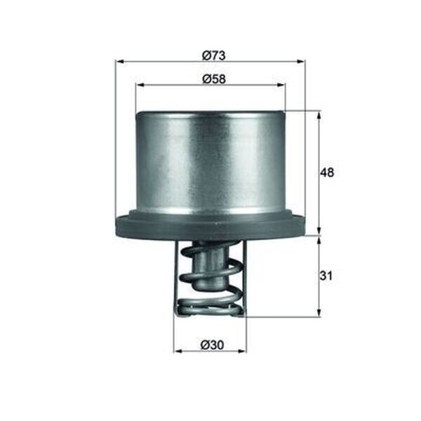 MAHLE THD 2 89 Thermostat, Kühlmittel