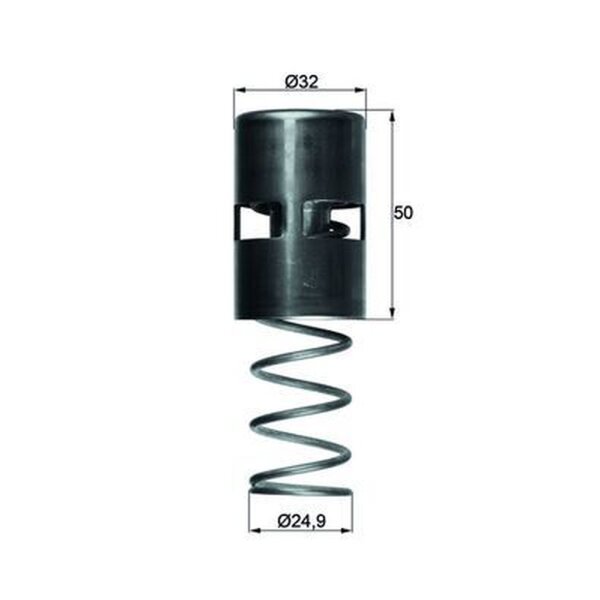 MAHLE TO 2 83 Thermostat, Ölkühlung
