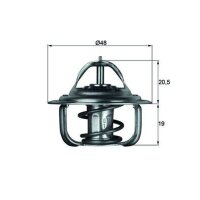 MAHLE TX 1 92D Thermostat, Kühlmittel