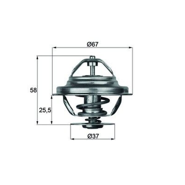 MAHLE TX 20 80D Thermostat, Kühlmittel