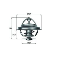 MAHLE TX 20 80D Thermostat, Kühlmittel