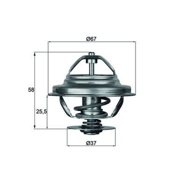 MAHLE TX 21 80D Thermostat, Kühlmittel