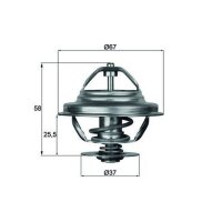 MAHLE TX 21 80D Thermostat, Kühlmittel