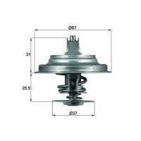 MAHLE TX 25 87D Thermostat, Kühlmittel
