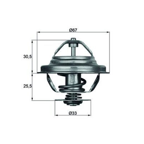 MAHLE TX 27 80D Thermostat, Kühlmittel