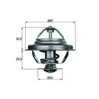 MAHLE TX 27 80D Thermostat, Kühlmittel
