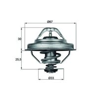 MAHLE TX 28 92D Thermostat, Kühlmittel