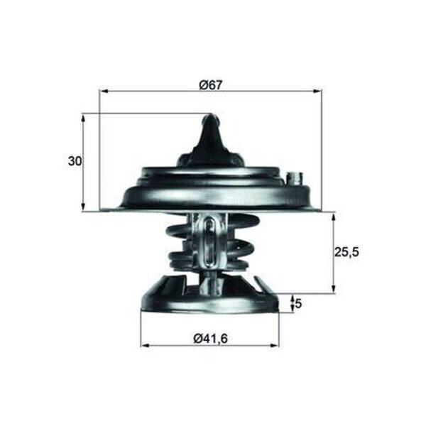 MAHLE TX 29 80D Thermostat, Kühlmittel