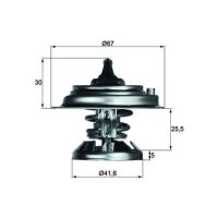 MAHLE TX 29 80D Thermostat, Kühlmittel