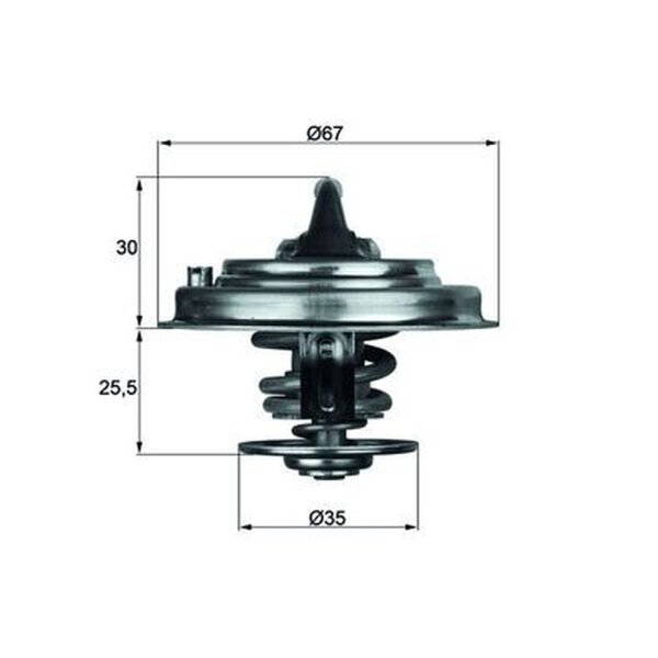 MAHLE TX 30 80D Thermostat, Kühlmittel