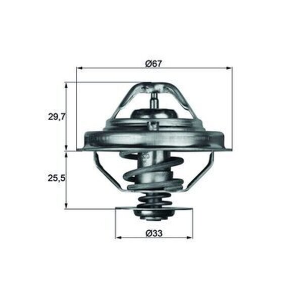 MAHLE TX 38 80D Thermostat, Kühlmittel