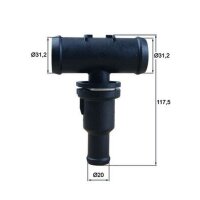 MAHLE TH 53 75 Thermostat, Kühlmittel