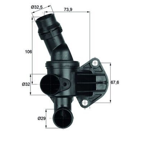 MAHLE TI 6 80 Thermostat, Kühlmittel
