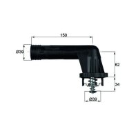 MAHLE TI 20 95 Thermostat, Kühlmittel