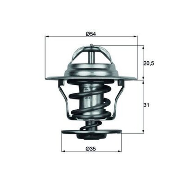 MAHLE TX 15 87D Thermostat, Kühlmittel