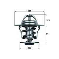MAHLE TX 15 87D Thermostat, Kühlmittel
