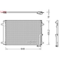 DENSO DCN02042 Kondensator, Klimaanlage