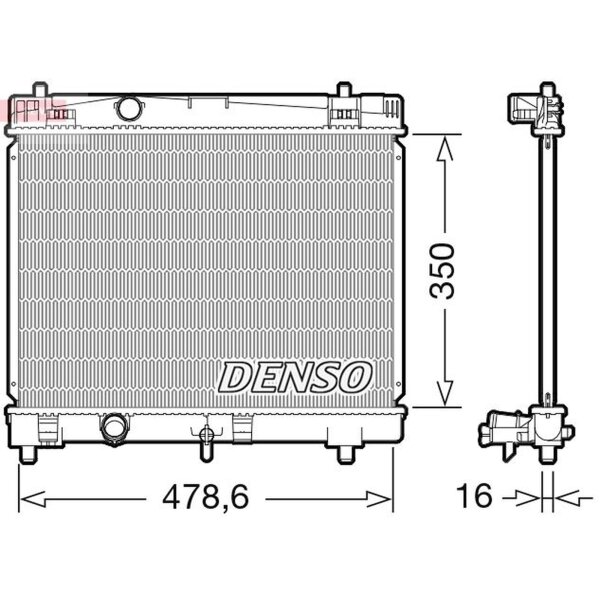 DENSO DRM50103 Kühler, Motorkühlung