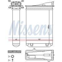 NISSENS 72954 Wärmetauscher, Innenraumheizung