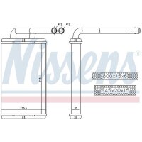 NISSENS 73676 Wärmetauscher, Innenraumheizung