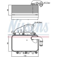 NISSENS 91100 Ölkühler, Motoröl