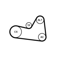 CONTINENTAL CTAM 6PK1026K1 Keilrippenriemensatz
