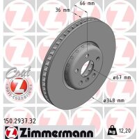 ZIMMERMANN 150.2937.32 Bremsscheibe