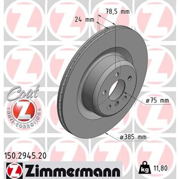ZIMMERMANN 150.2945.20 Bremsscheibe