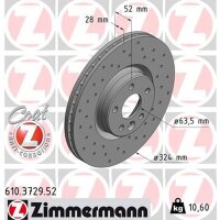 ZIMMERMANN 610.3729.52 Bremsscheibe